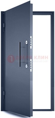 Черная металлическая бронированная дверь ДБ-1 в Одинцово