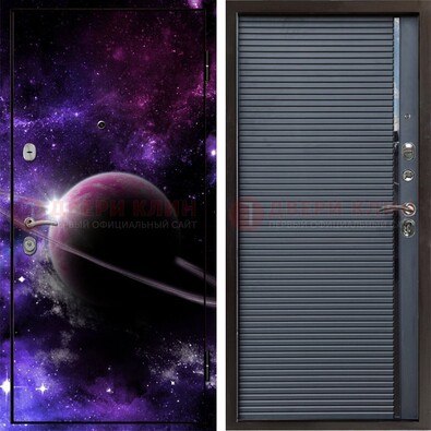 Металлическая дверь с фотопечатью Сатурна ДФ-20 в Гатчине