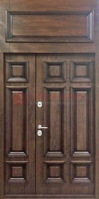 Классическая входная дверь с верхней фрамугой ДФГ-15 в Одинцово