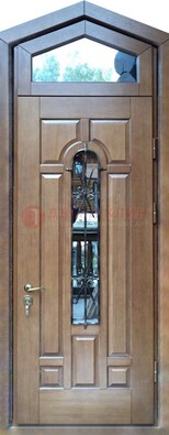 Железная дверь Винорит с фрамугой для частного дома ДФГ-34 в Одинцово