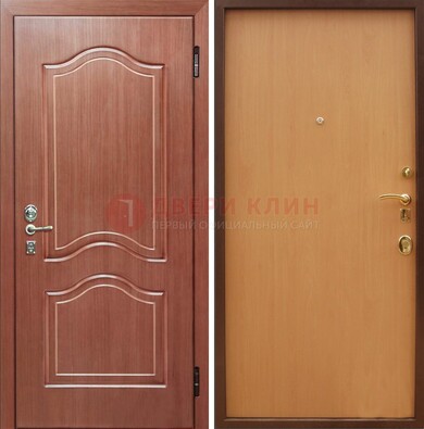 Входная дверь отделанная МДФ и ламинатом внутри ДМ-159 в Одинцово