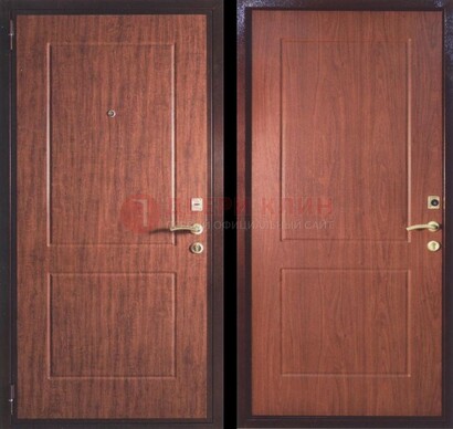 Фрезированная металлическая дверь с МДФ ДМ-182 в Гатчине