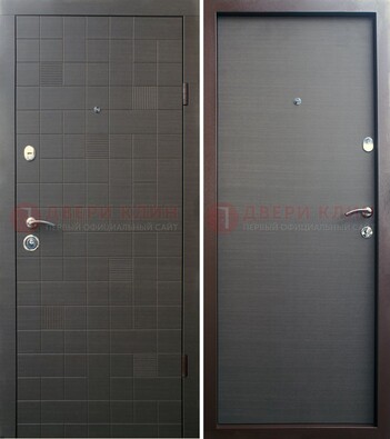 Черная железная дверь МДФ ДМ-227 в Одинцово
