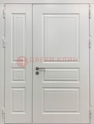Полуторная светлая металлическая дверь с МДФ ДМ-336 в Одинцово