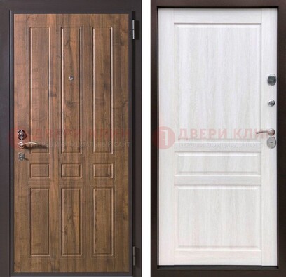 Металлическая дверь с панелями МДФ в квартиру ДМ-356 в Саратове