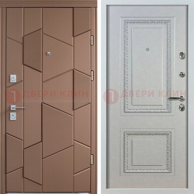 Квартирная стальная дверь с разными панелями МДФ ДМ-496 в Одинцово