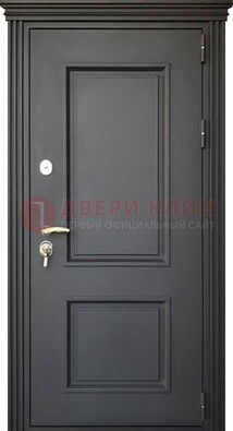 Чёрная дверь с МДФ ДМ-520 в Липецке