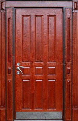 Красная входная дверь для улицы с МДФ ДМ-532 в Одинцово