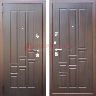Теплая металлическая дверь с МДФ с двух сторон ДМ-80 в Одинцово