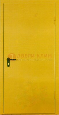 Желтая железная дверь с нитроэмалью ДН-5 в Одинцово