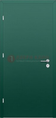 Зеленая стальная дверь с нитроэмалью ДН-6 в Одинцово