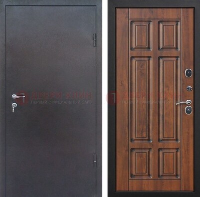 Входная дверь с порошковым покрытием Медный антик с МДФ панелью ДП-235 в Одинцово