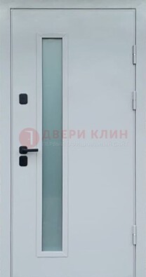 Светлая железная дверь с порошковым напылением ДП-303 в Одинцово