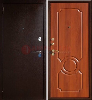 Темная железная дверь с порошковым напылением ДП-46 в Одинцово