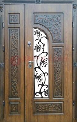 Морозостойкая металлическая парадная дверь ДПР-12 в Одинцово