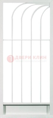 Белая металлическая решетчатая дверь ДР-17 в Одинцово