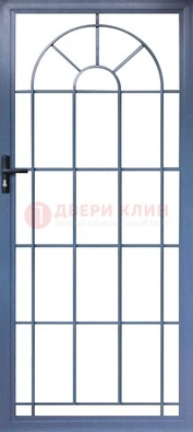 Синяя металлическая решетчатая дверь ДР-28 в Одинцово