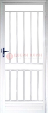 Железная решетчатая дверь белая ДР-32 в Одинцово