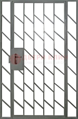 Металлическая решетчатая дверь с фрамугами ДР-48 в Одинцово