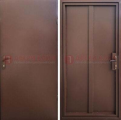 Техническая дверь с порошковым покрытием медный антик с двух сторон ДП-253 в Одинцово