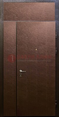 Тамбурная дверь с верхней фрамугой с винилискожей ДТМ-7 в Одинцово