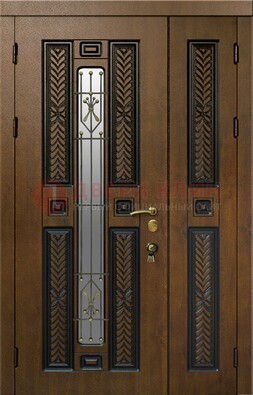 Полуторная входная дверь с виноритом ДВТ-169 в Одинцово