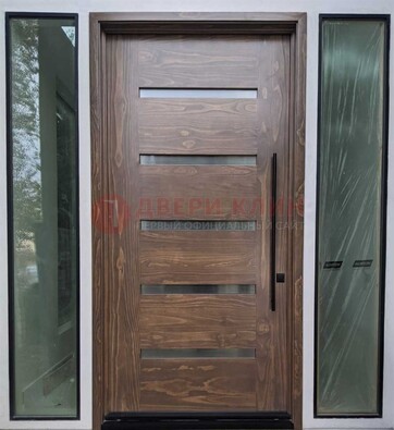 Железная дверь с виноритом и фрамугами ДВТ-189 в Одинцово