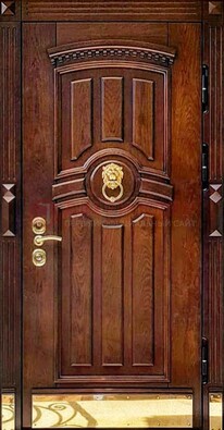 Входная дверь с виноритом в коричневом цвете ДВТ-236 в Одинцово