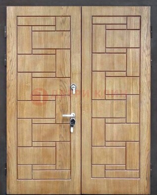 Светло-коричневая стальная дверь с виноритом ДВТ-245 в Красноармейске
