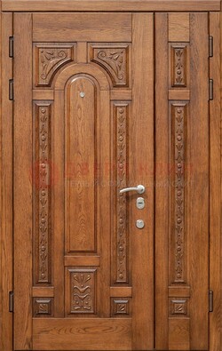 Полуторная железная дверь винорит для дома ДВТ-252 в Одинцово
