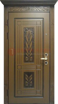 Металлическая дверь с виноритом и узором ДВТ-256 в Одинцово
