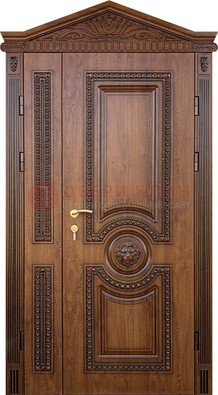 Узорная стальная дверь с виноритом для дома ДВТ-260 в Нижнем Новгороде