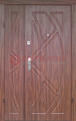Железная тамбурная полуторная дверь с МДФ ПЛ-7 в Одинцово